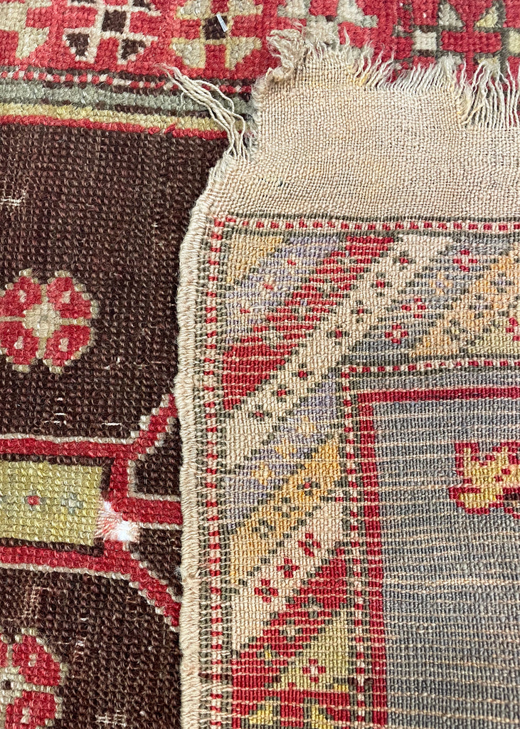 1'8"x3'2" Sivas Yastik Hand Knotted