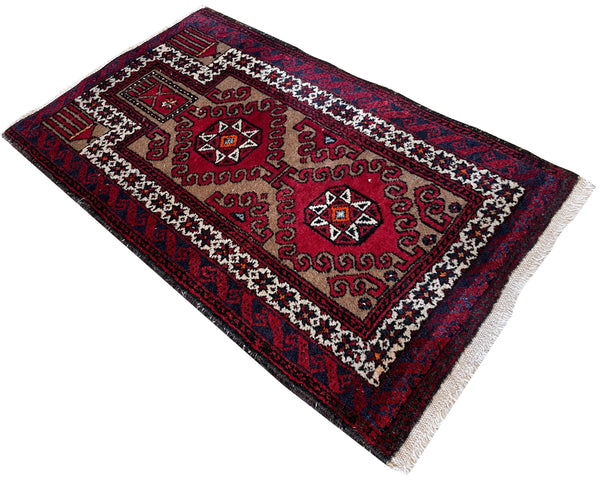 1'9"x2'9" Beluch Hand Knotted