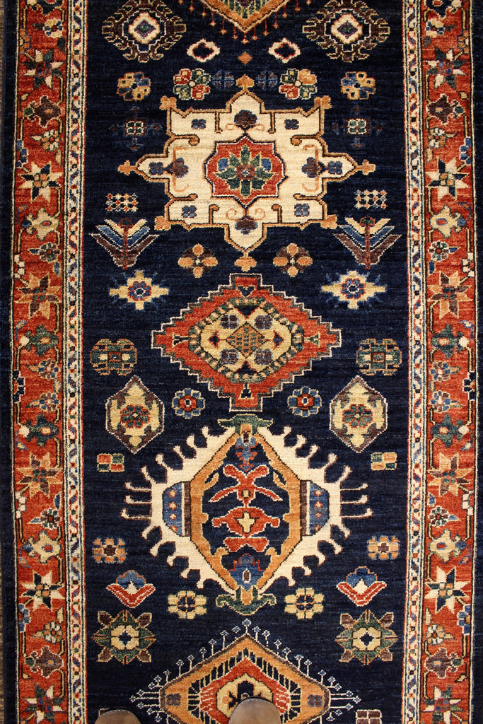 2'10"x16'1" Karaja Hand Knotted