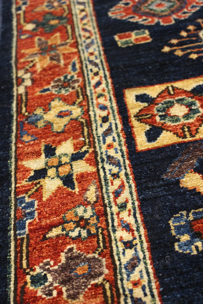 2'10"x16'1" Karaja Hand Knotted