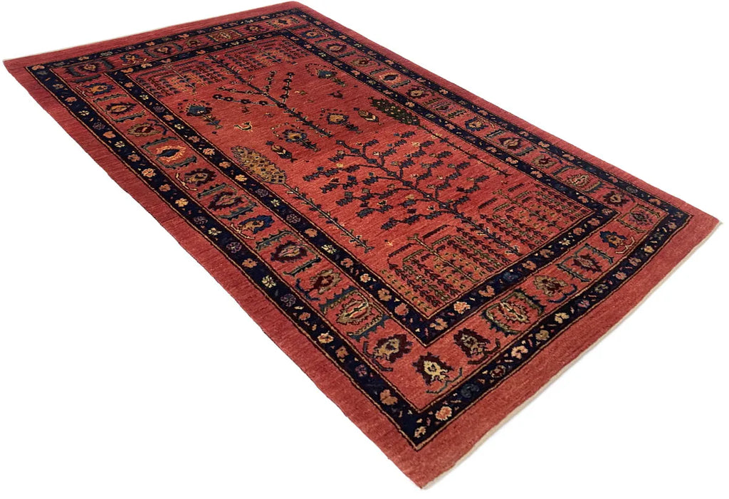 2'10"x4'11"  Khamsehbaf Hand Knotted