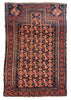 2'10"x4'2" Timuri Baluch Prayer Rug Hand Knotted