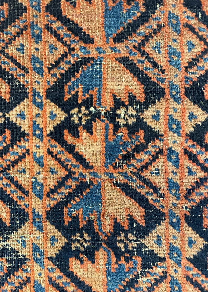 2'10"x4'2" Timuri Baluch Prayer Rug Hand Knotted