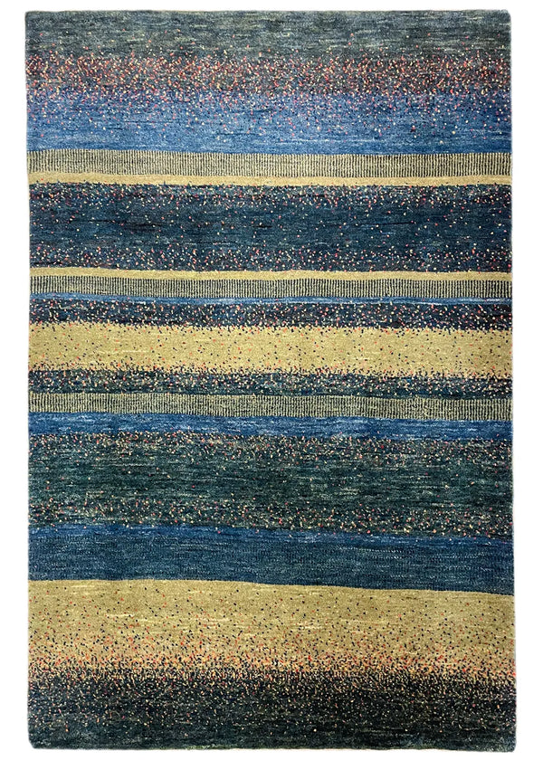 2'10"x4'4" Kashkuli Gabbeh Hand Knotted