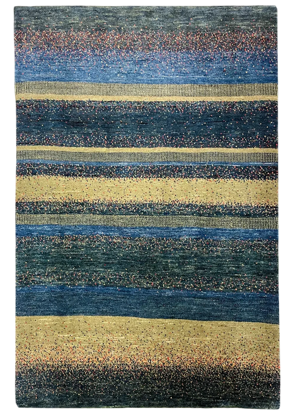 2'10"x4'4" Kashkuli Gabbeh Hand Knotted