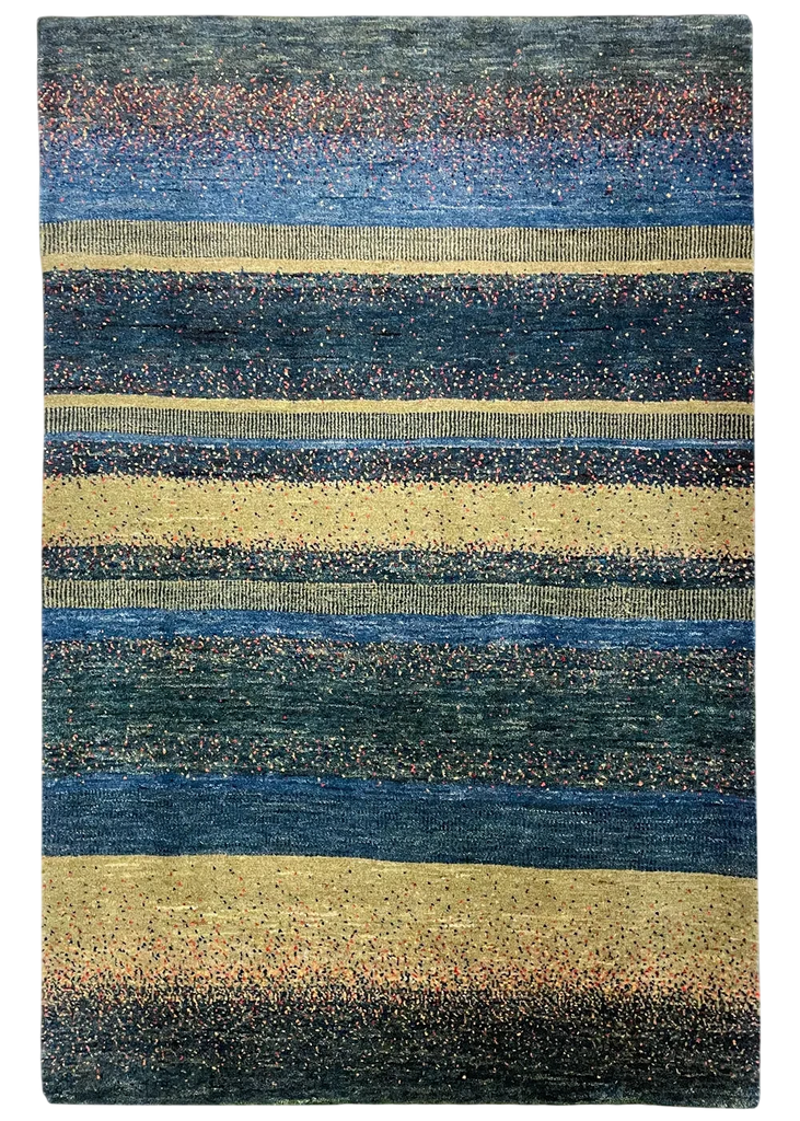 2'10"x4'4" Kashkuli Gabbeh Hand Knotted