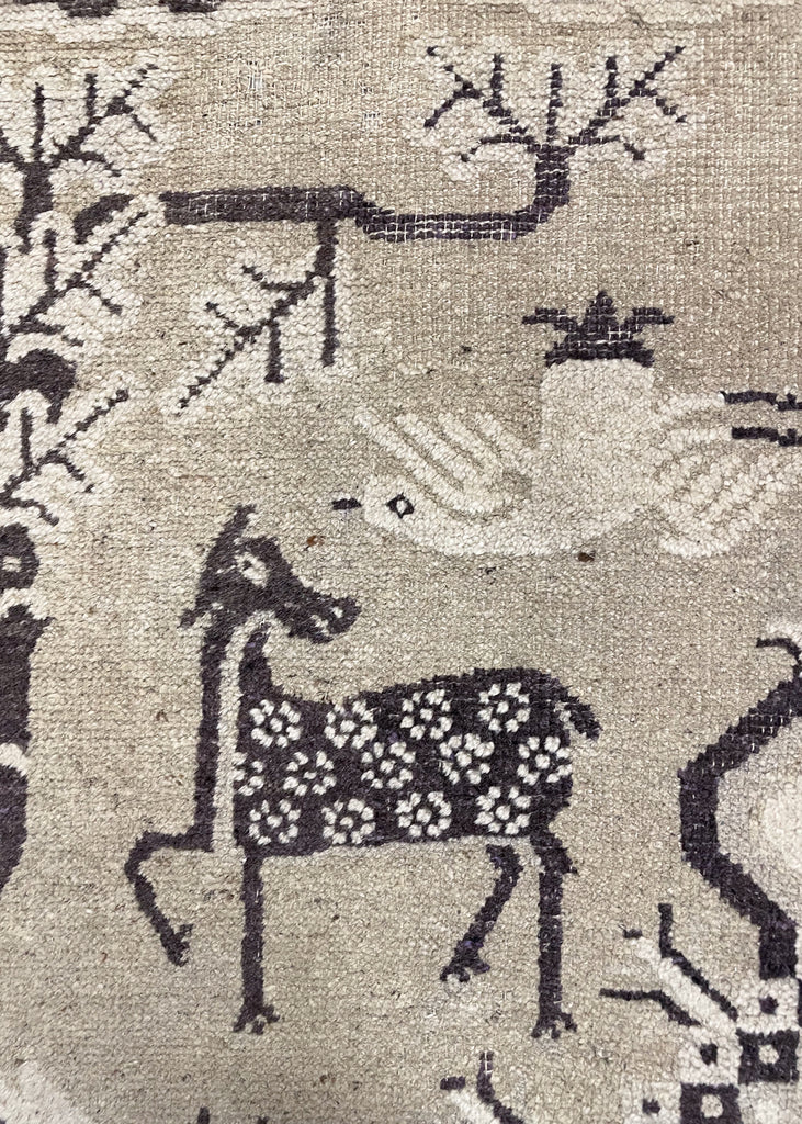 2'10"x5'3" BaoTau Hand Knotted