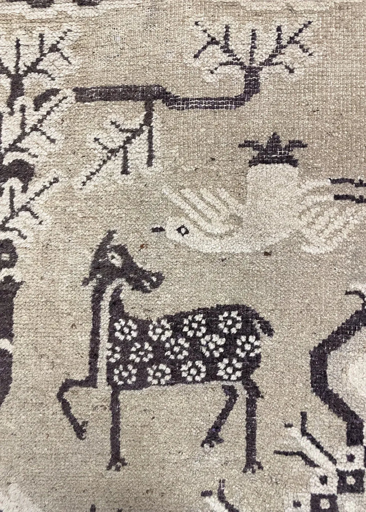 2'10"x5'3" BaoTau Hand Knotted