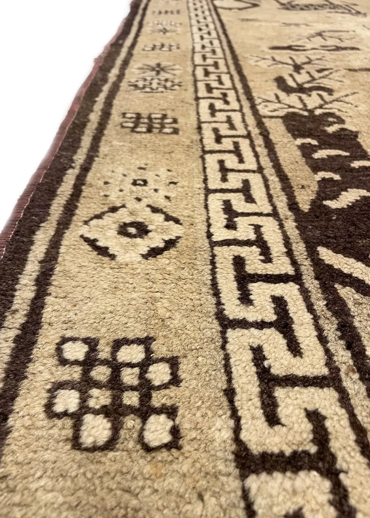 2'10"x5'3" BaoTau Hand Knotted