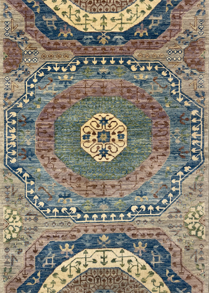 2'11"x11'8" Mamluk Hand Knotted