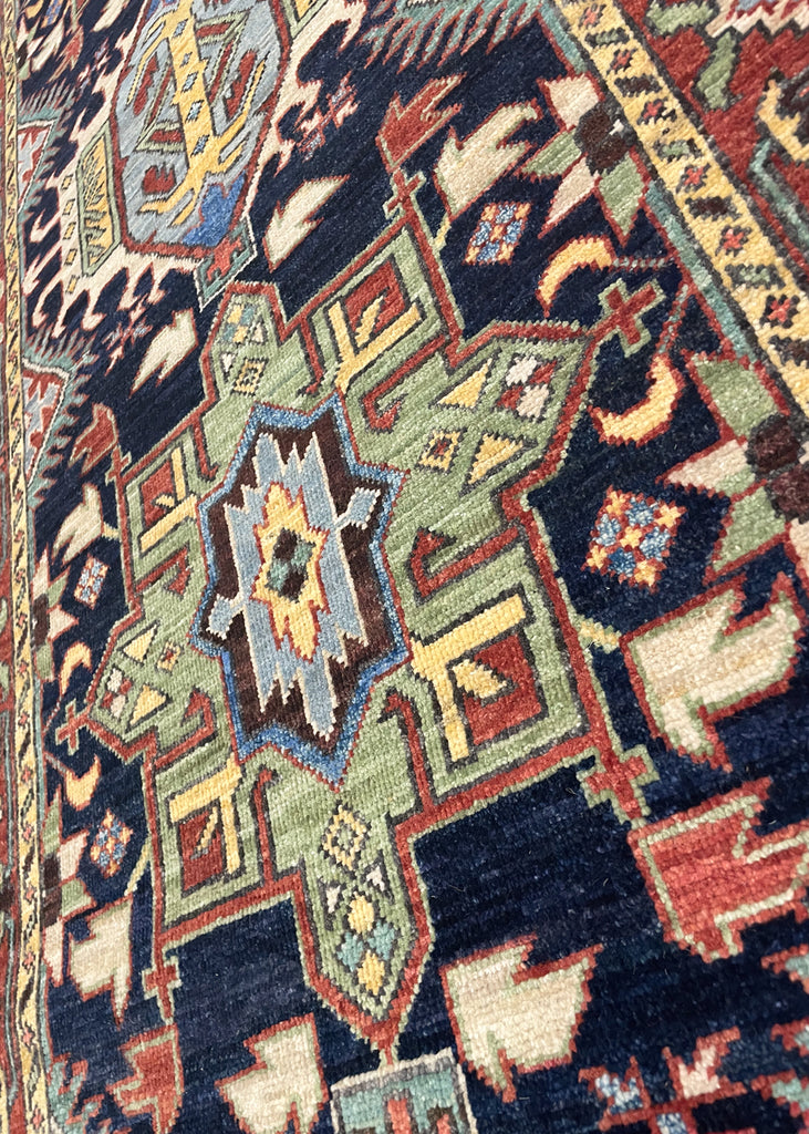 2'11"x14'7" Karaja Hand Knotted