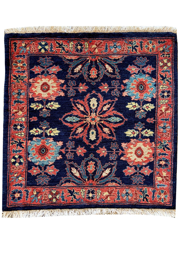 2'11"x2'11" Bijar Hand Knotted