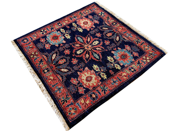 2'11"x2'11" Bijar Hand Knotted