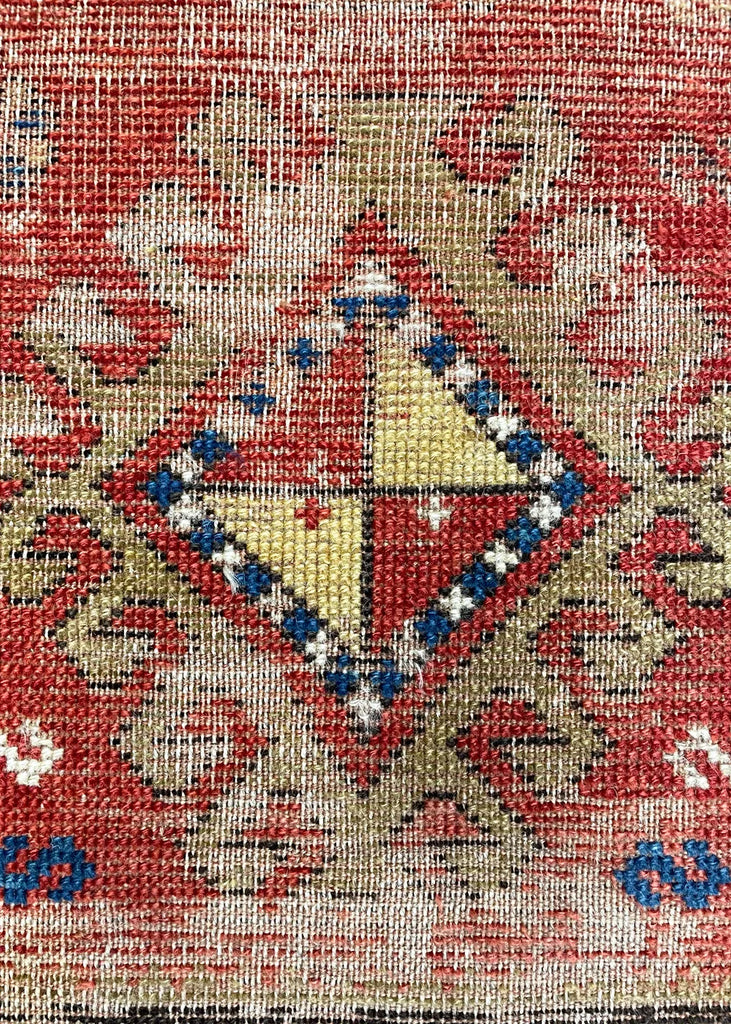 2'11"x3'11" Kazak Hand Knotted