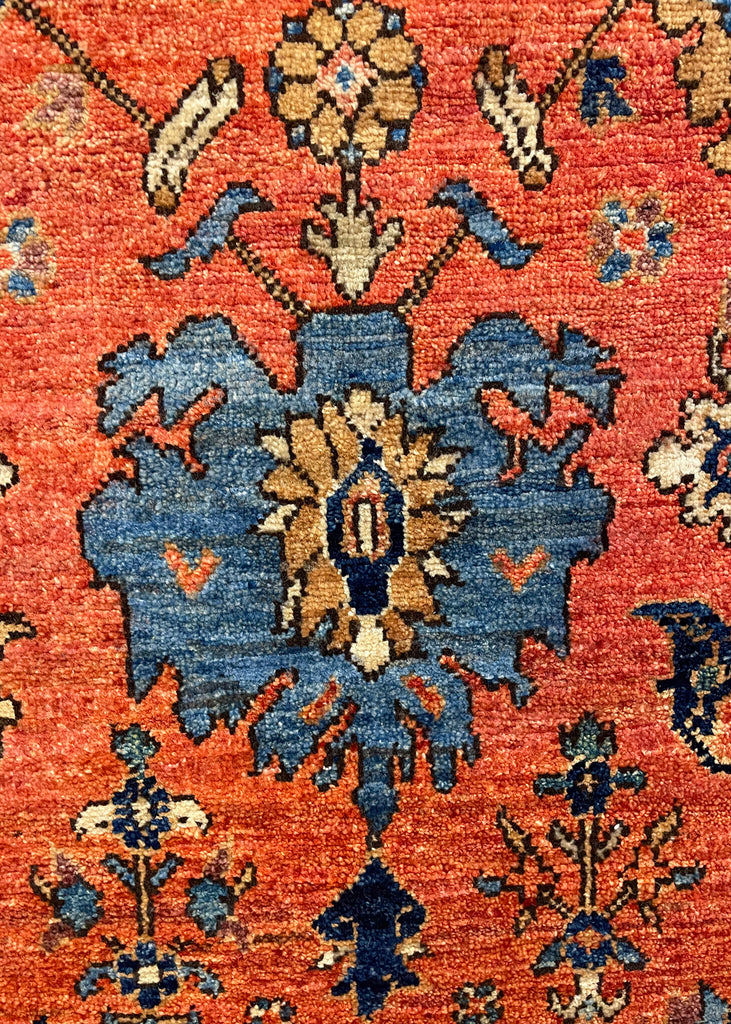 2'11"x4'10" Harshang Hand Knotted