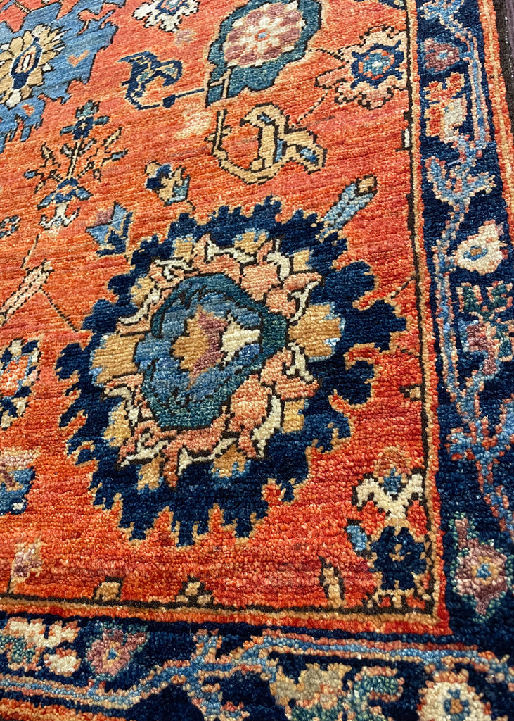 2'11"x4'10" Harshang Hand Knotted