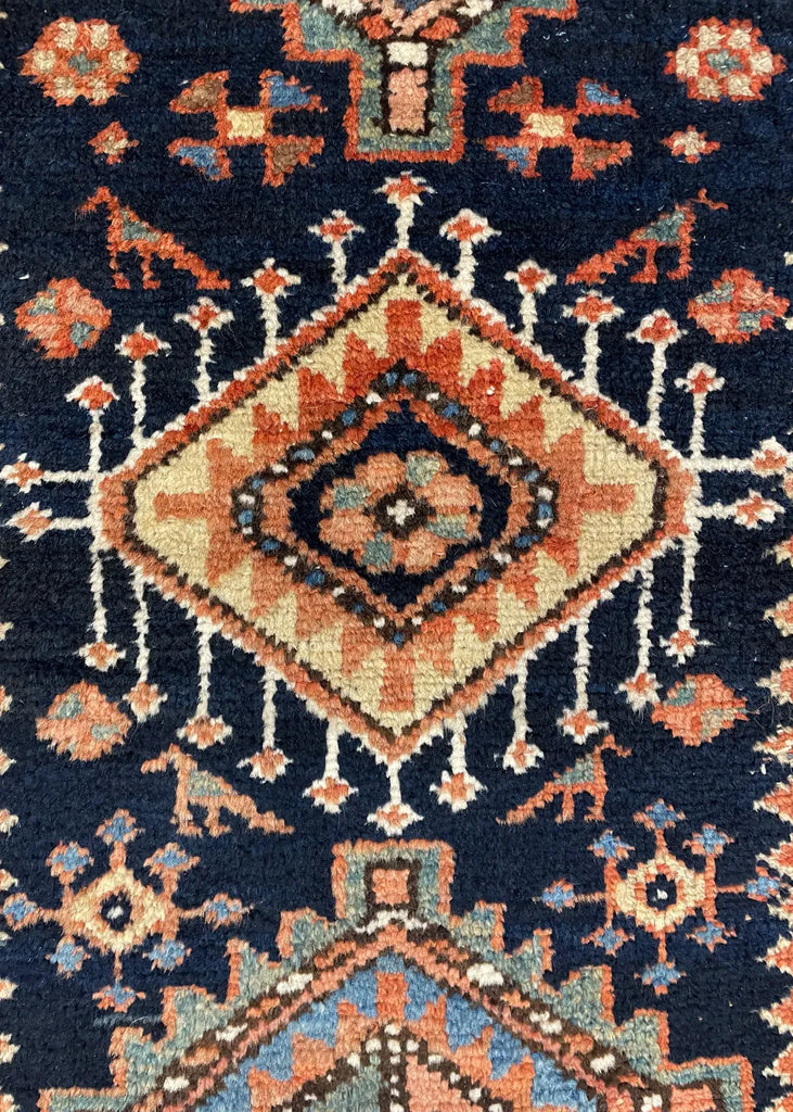 2'11"x4'1" Karaja Hand Knotted