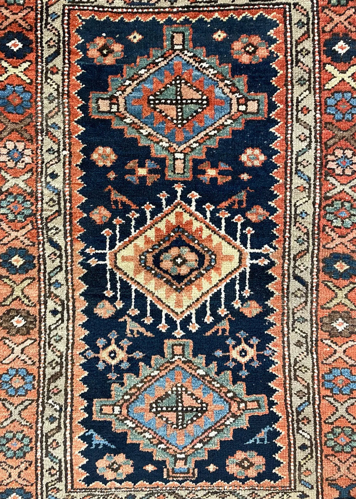 2'11"x4'1" Karaja Hand Knotted