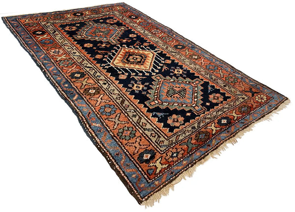 2'11"x4'1" Karaja Hand Knotted