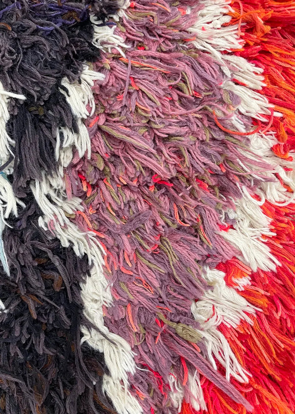 2'11"x5'6" Vintage Moroccan Hand Knotted