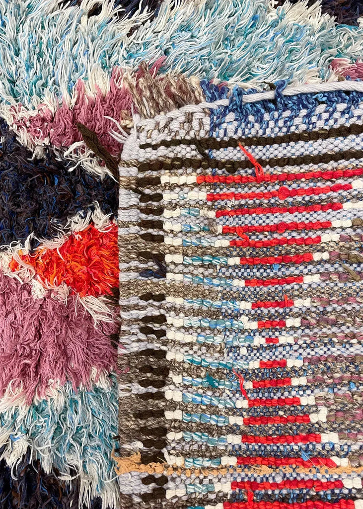 2'11"x5'6" Vintage Moroccan (s) Hand Knotted