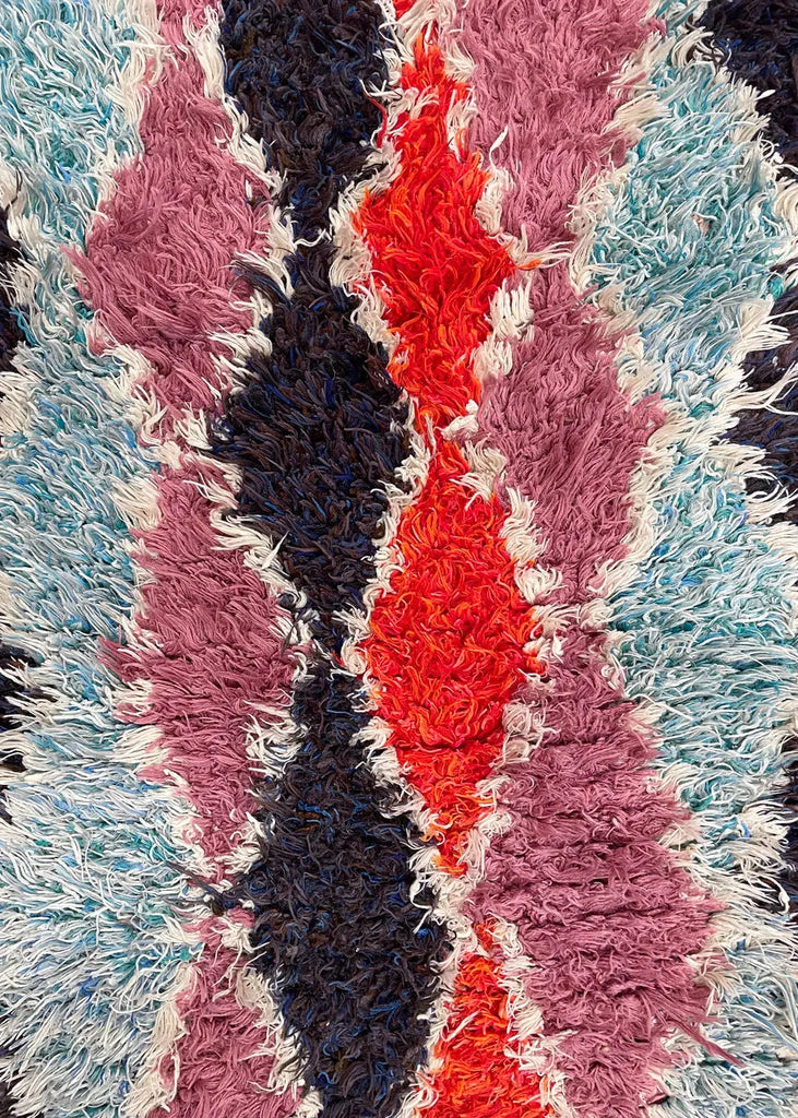 2'11"x5'6" Vintage Moroccan (s) Hand Knotted