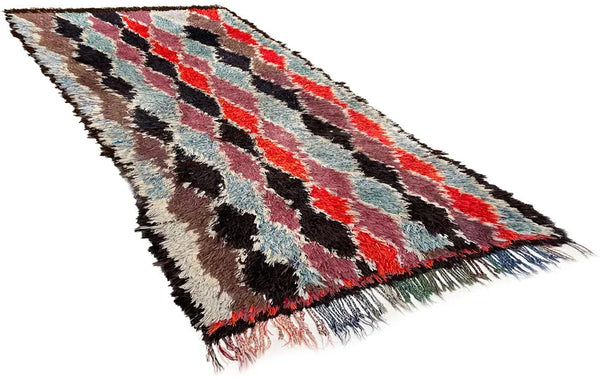 2'11"x5'6" Vintage Moroccan (s) Hand Knotted