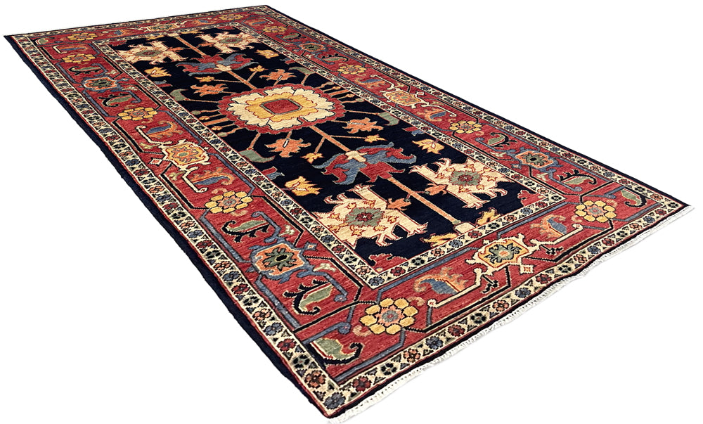 2'11"x6'1" Heriz Hand Knotted