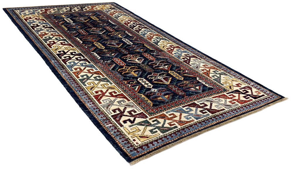 2'11"x6'5" Shirvan Hand Knotted