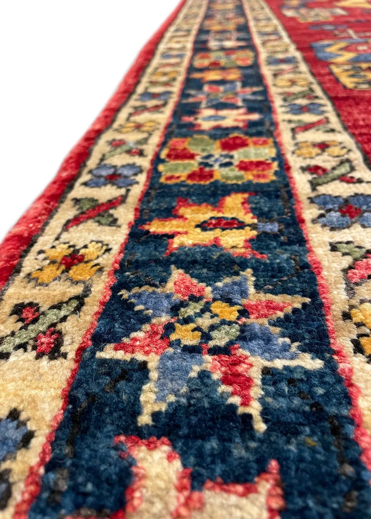 2'11"x9'10" Karaja Hand Knotted