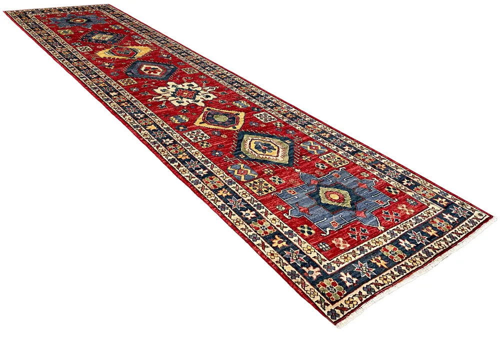 2'11"x9'10" Karaja Hand Knotted