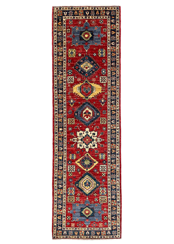 2'11"x9'10" Karaja Hand Knotted