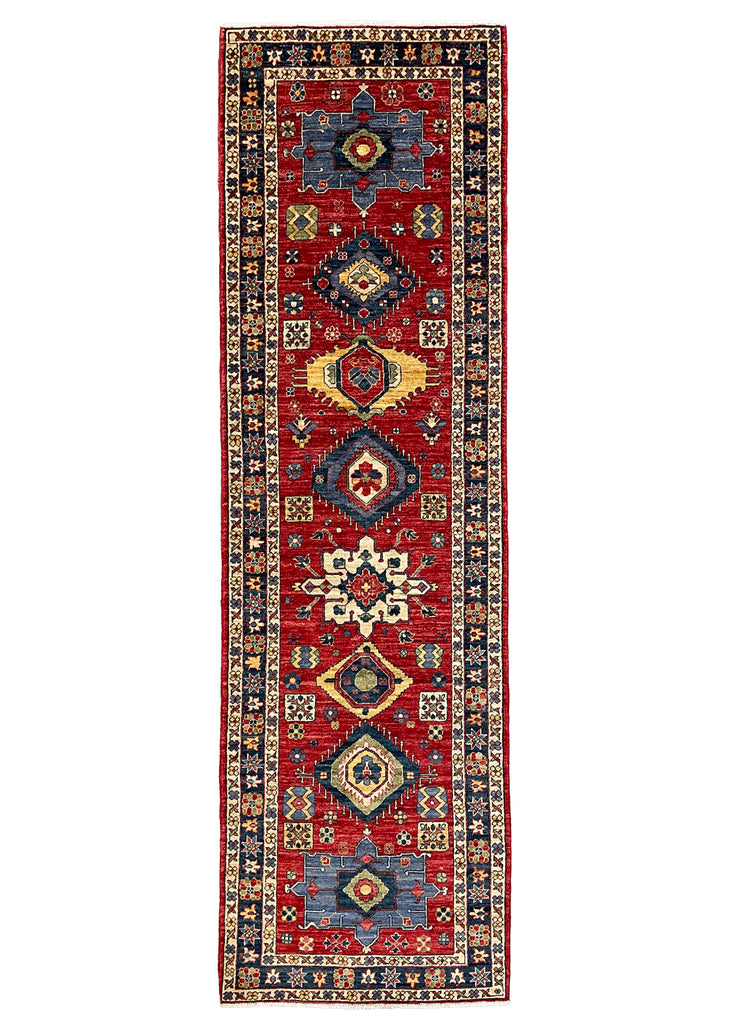 2'11"x9'10" Karaja Hand Knotted