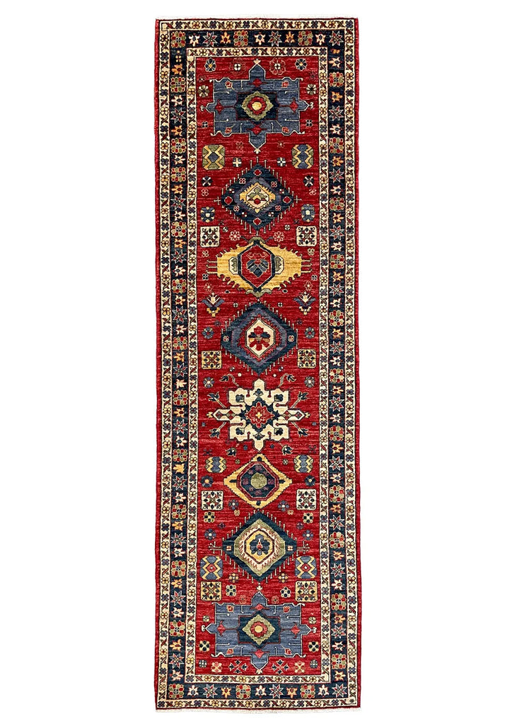 2'11"x9'10" Karaja Hand Knotted