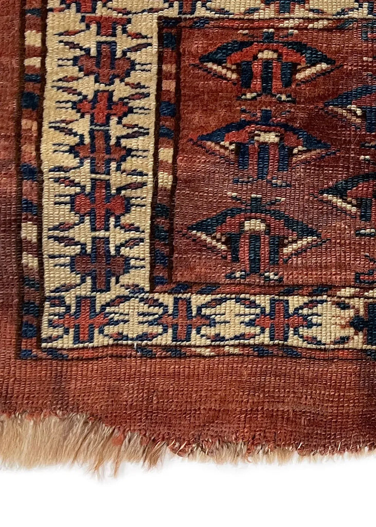 2'1"x1'1" Yomud Mafrash Hand Knotted