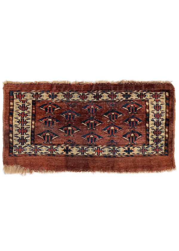 2'1"x1'1" Yomud Mafrash Hand Knotted