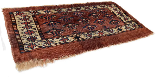 2'1"x1'1" Yomud Mafrash Hand Knotted