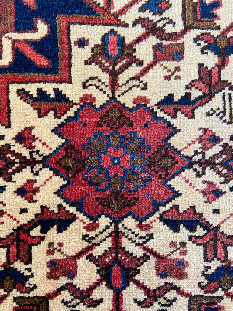 2'1"x2'2" Heriz Sampler Hand Knotted