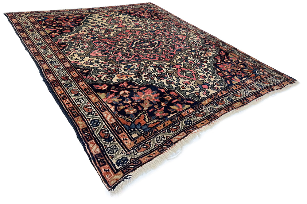 2'1"x2'4" Fereghan Sarouk Hand Knotted