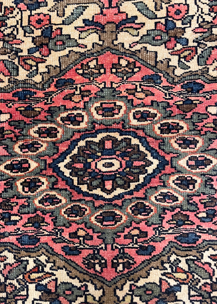 2'1"x2'4" Fereghan Sarouk Hand Knotted