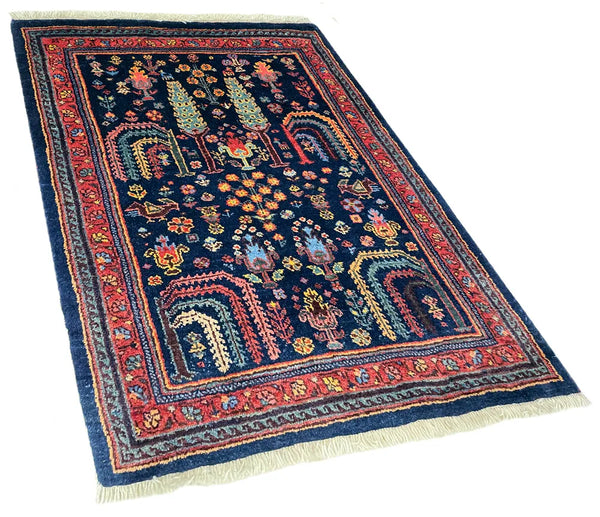 2'1"x2'8" Khamsehbaf Hand Knotted