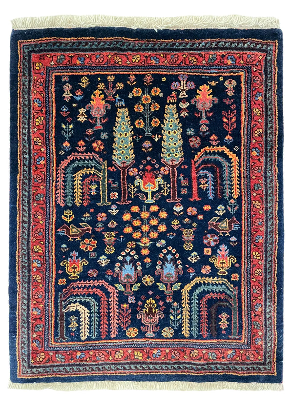 2'1"x2'8" Khamsehbaf Hand Knotted