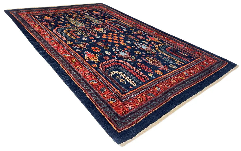 2'1"x3'1" Khamsehbaf Hand Knotted