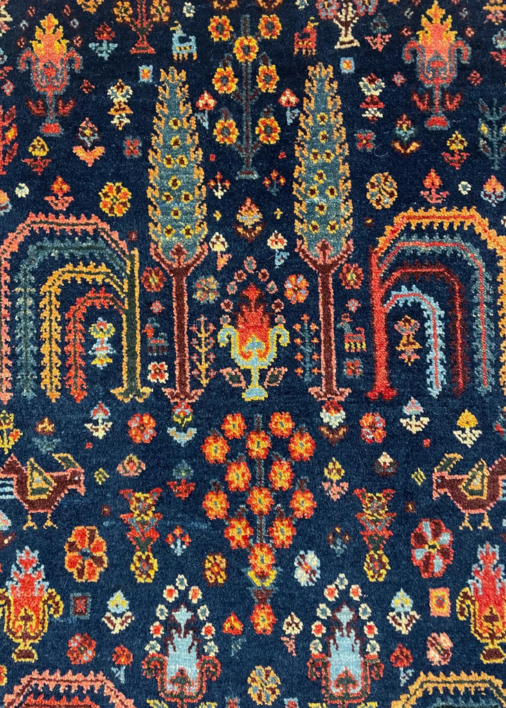 2'1"x3'1" Khamsehbaf Hand Knotted