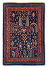 2'1"x3'1" Khamsehbaf Hand Knotted