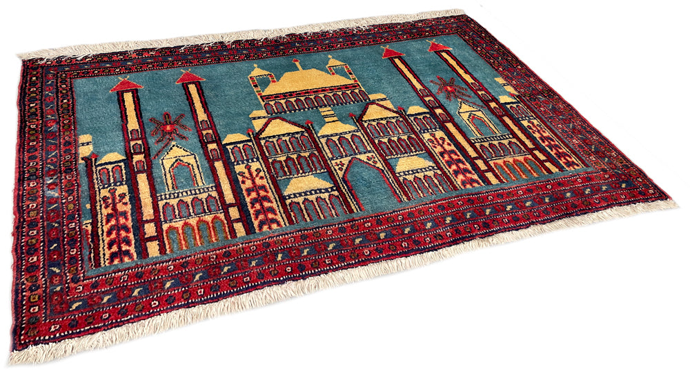 2'1"x3'5" Sennah Hand Knotted