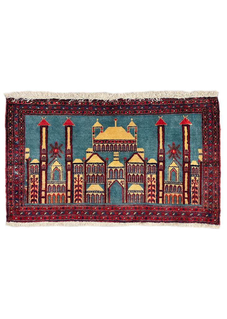 2'1"x3'5" Sennah Hand Knotted