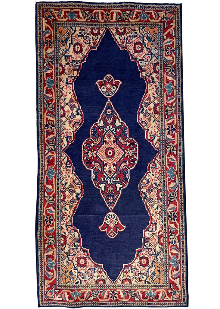 2'1"x4'2" Sarouk Hand Knotted