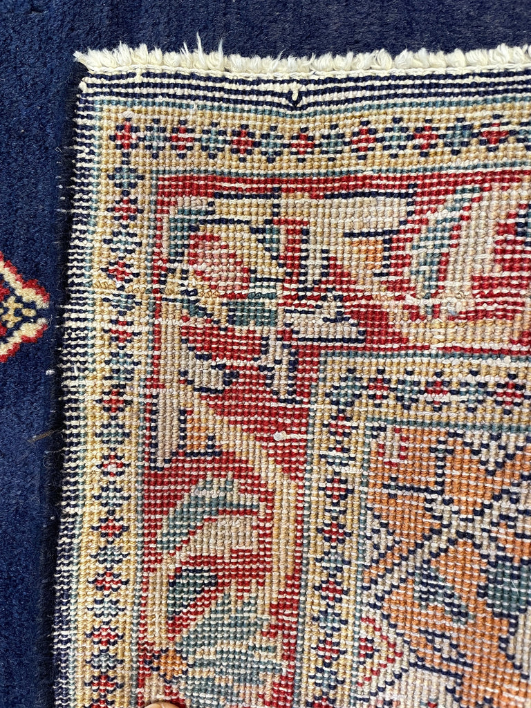 2'1"x4'2" Sarouk Hand Knotted