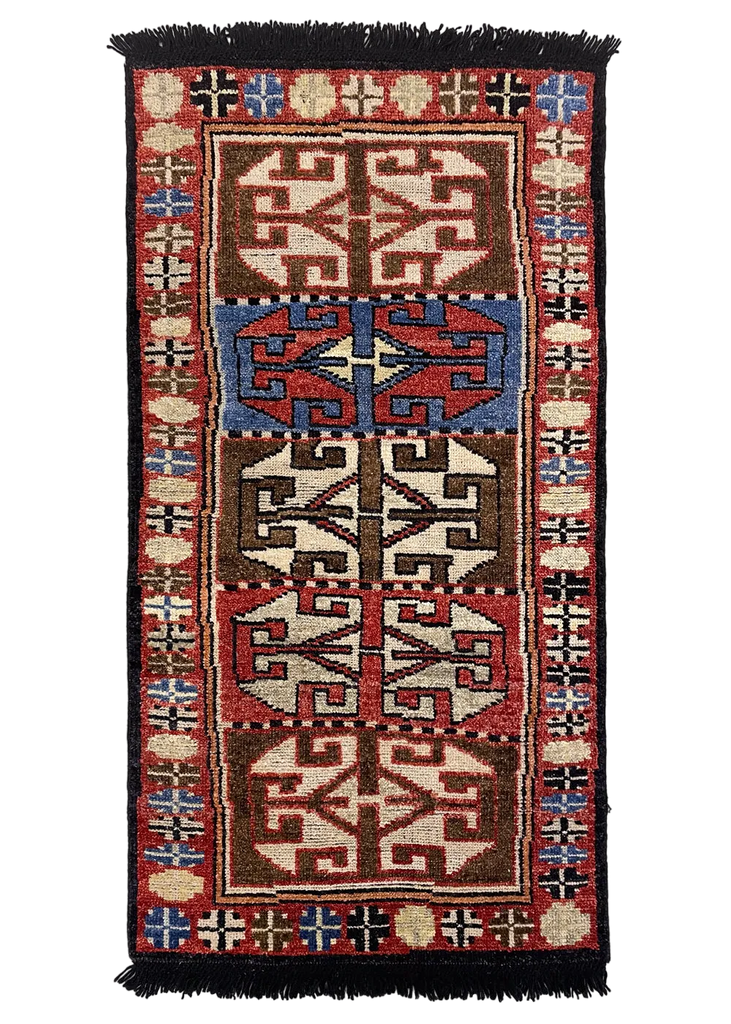 2'1"x4' Burano Khyrgyz Hand Knotted